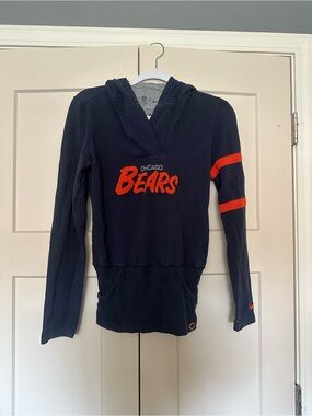 Chicago Bears Navy & Orange Hoodie Top